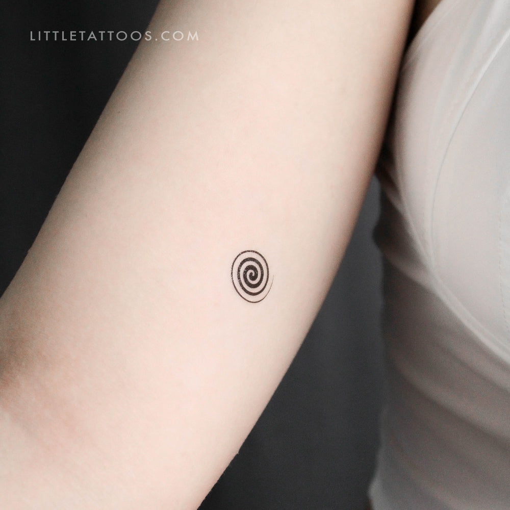 Tatuaje temporal de espiral pequeña - Juego de 3