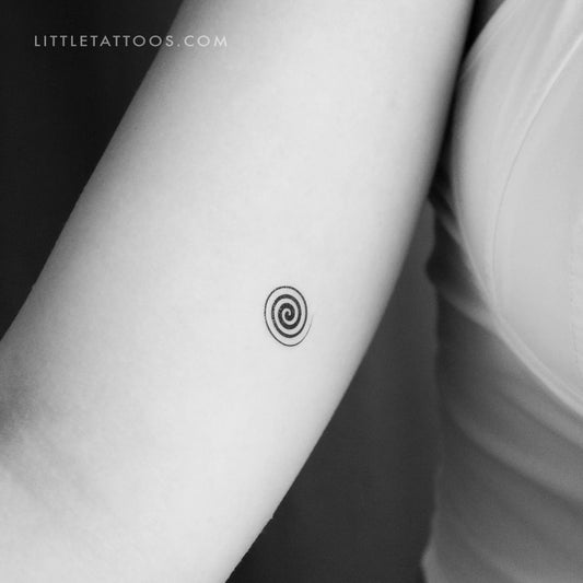 Tatuaje temporal de espiral pequeña - Juego de 3