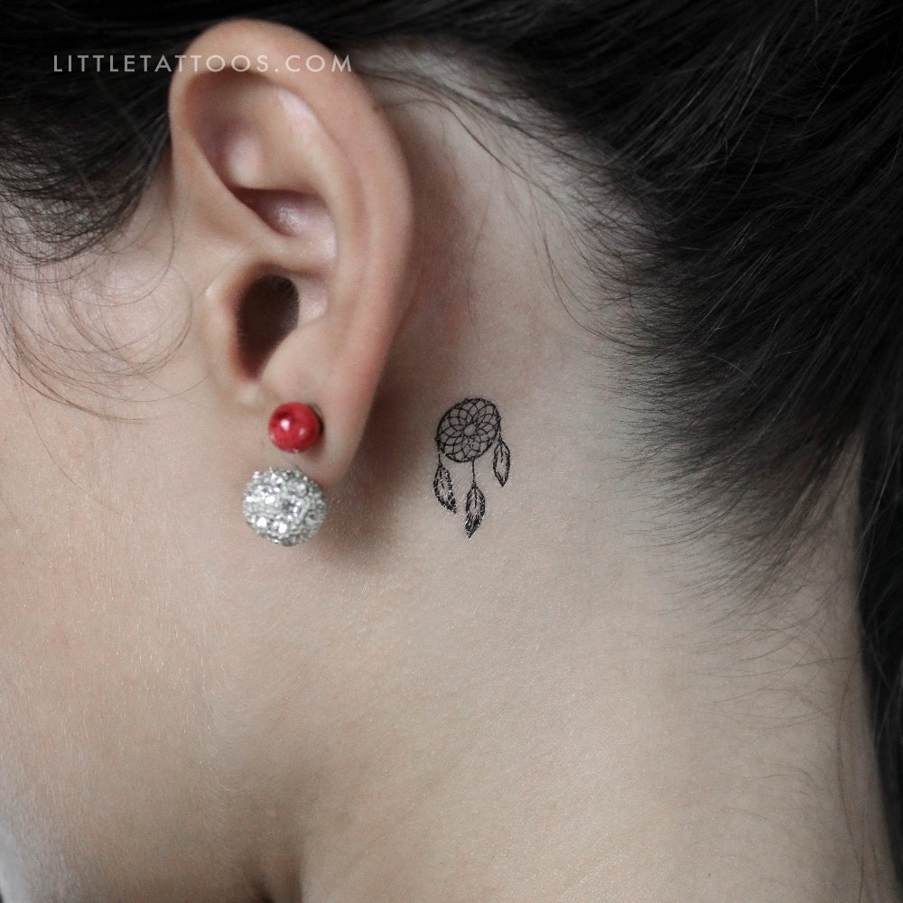 Tatuaje temporal de atrapasueños pequeño (juego de 3)