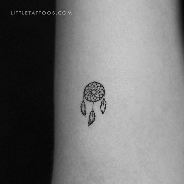 Tiny Dreamcatcher Temporary Tattoo - Set of 3