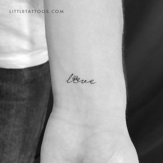 Tatuaje temporal "Amor de cachorro" - Juego de 3