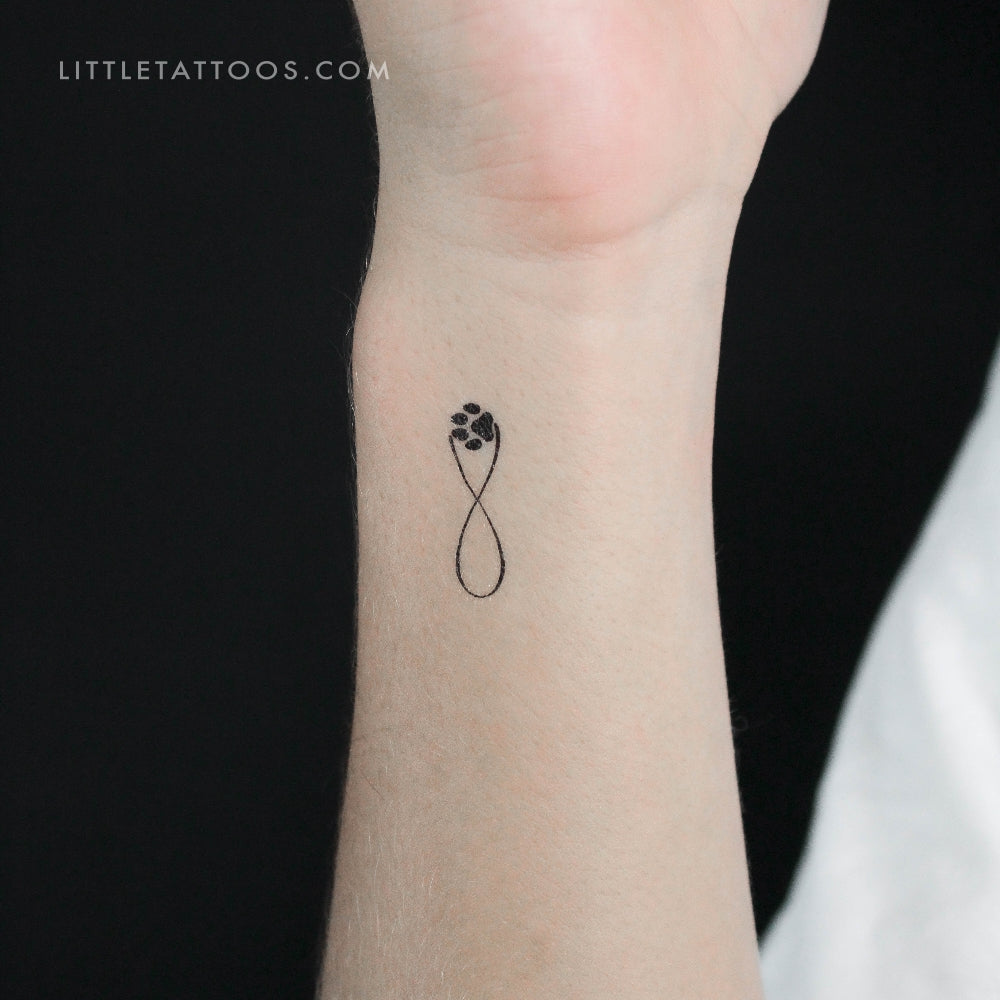 Infinity Paw Temporary Tattoo - Set of 3