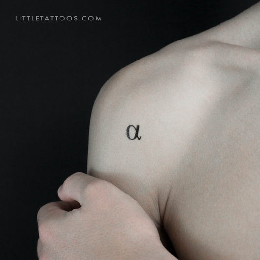 Tatuaje temporal Alfa - Juego de 3
