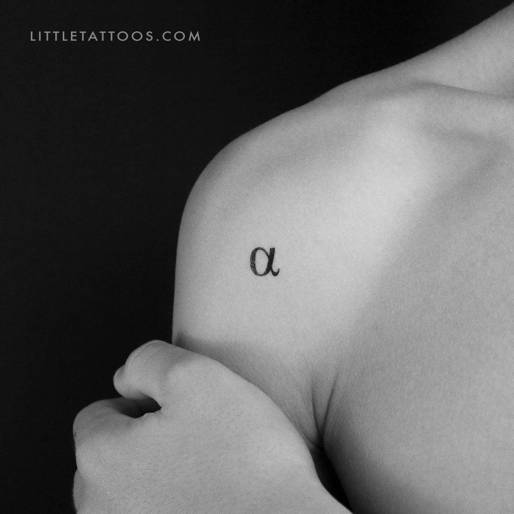 Alpha Temporary Tattoo - Set of 3