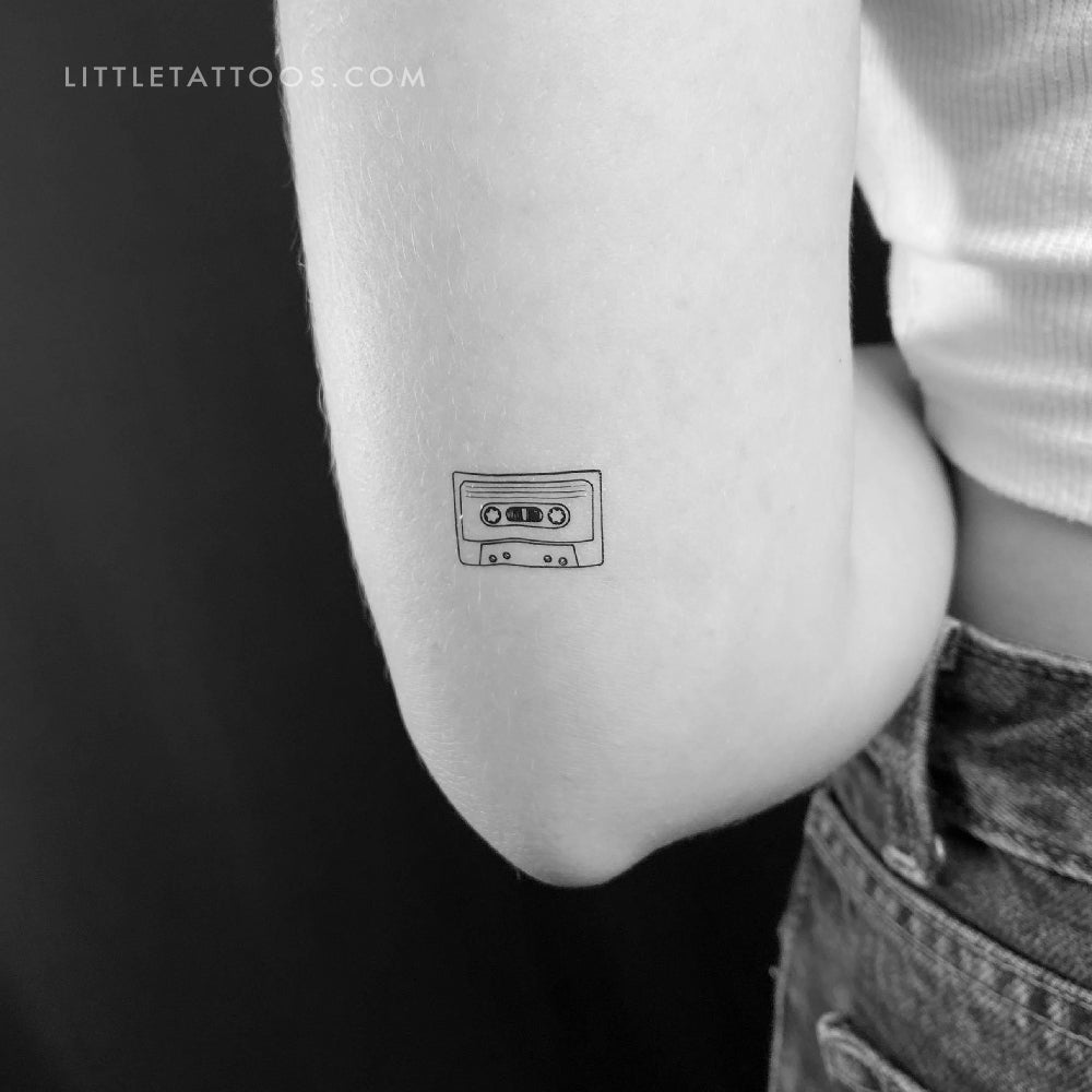Cassette Temporary Tattoo - Set of 3