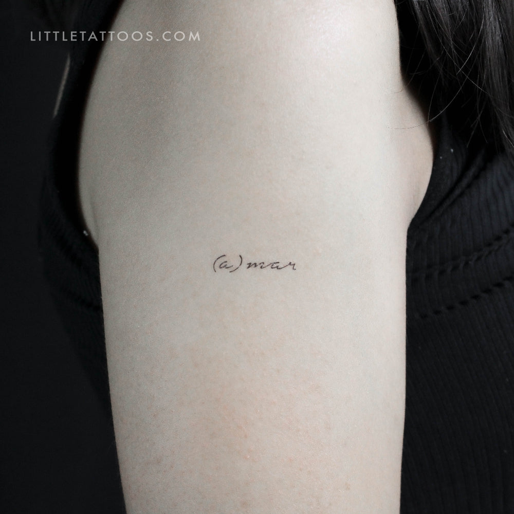 Tatuaje temporal Amar - Juego de 3