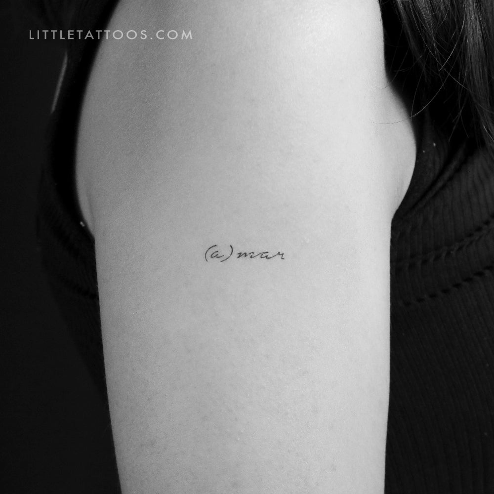 Tatuaje temporal Amar - Juego de 3
