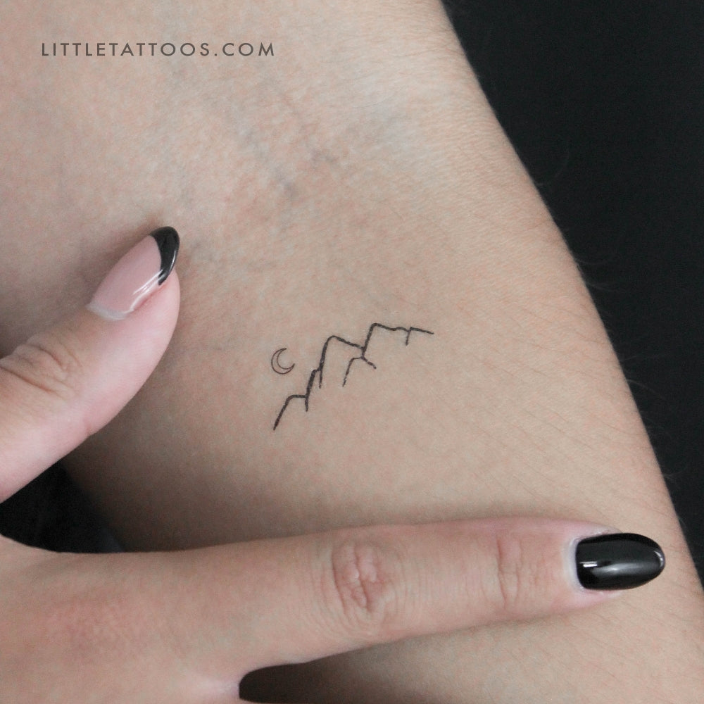 Mountain Temporary Tattoo - Set of 3