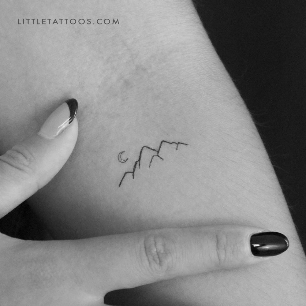 Mountain Temporary Tattoo - Set of 3
