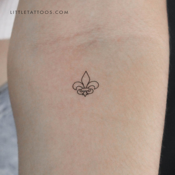 Fleur-de-lis Temporary Tattoo - Set of 3