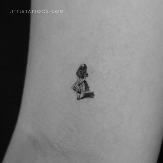 Alice in Wonderland Temporary Tattoo - Set of 3