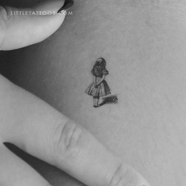 Alice in Wonderland Temporary Tattoo - Set of 3