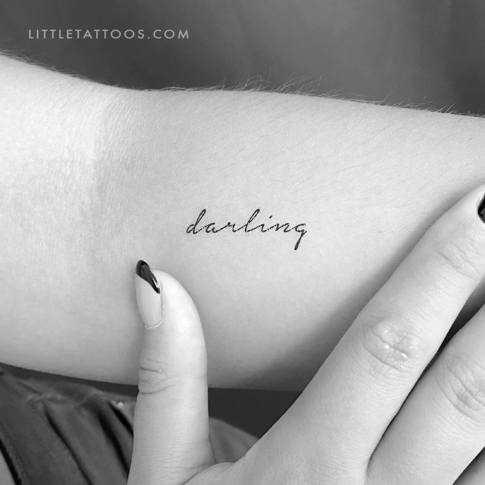 Darling Temporary Tattoo - Set of 3