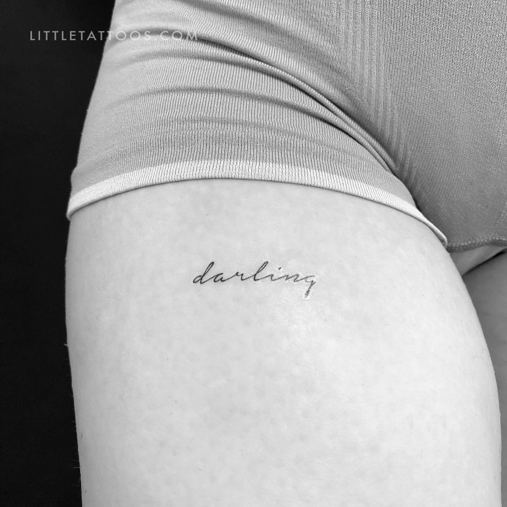 Darling grey tattoo | Orangetattooshop.com
