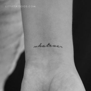 Whatever Temporary Tattoo - Set of 3