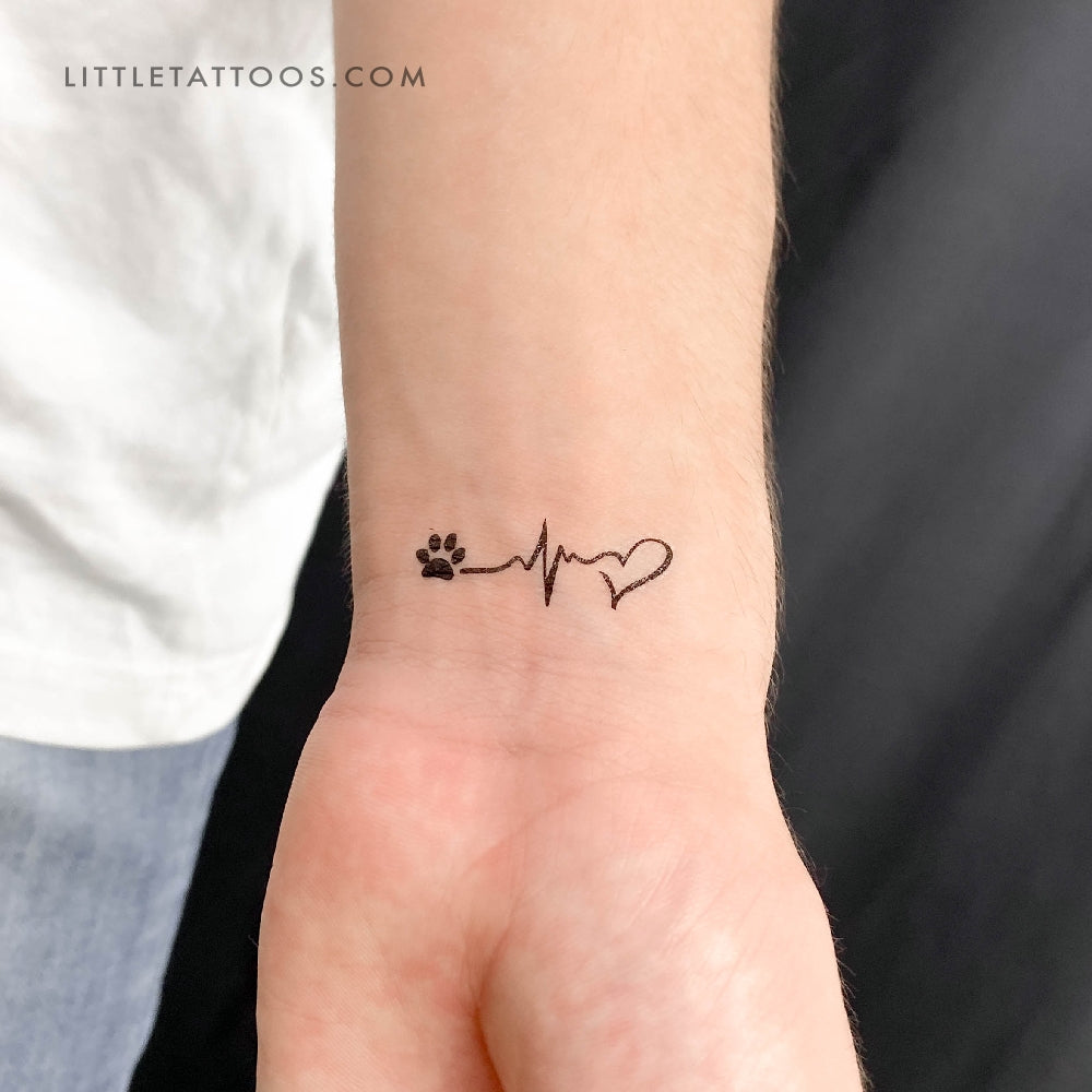 Tatuaje temporal "Amor, esperanza, amor" - Juego de 3