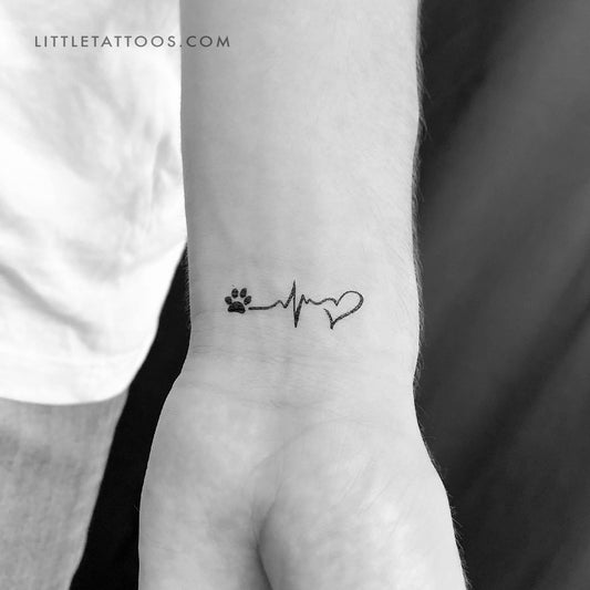 Tatuaje temporal "Amor, esperanza, amor" - Juego de 3