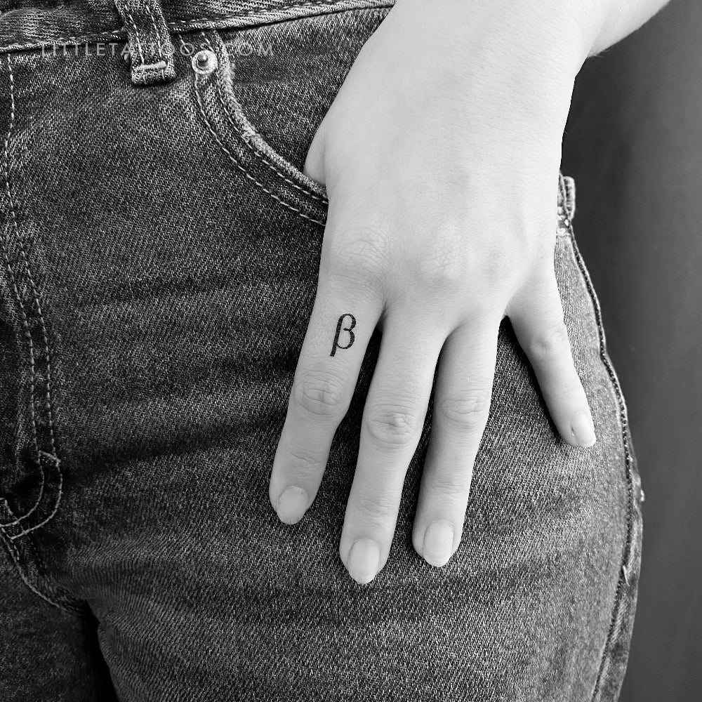 Beta Temporary Tattoo - Set of 3