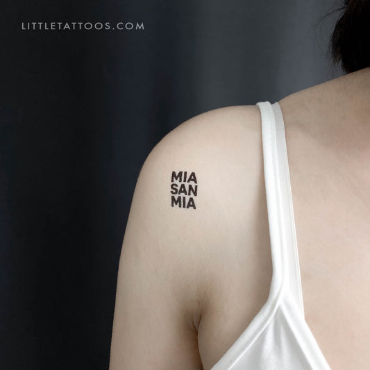 Tatuaje temporal Mia San Mia - Juego de 3