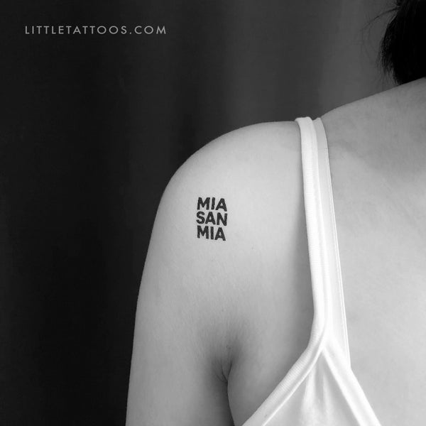 Mia San Mia Temporary Tattoo - Set of 3