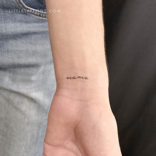 Mama Temporary Tattoo - Set of 3