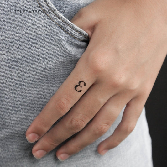 Tatuaje temporal Epsilon ε - Juego de 3