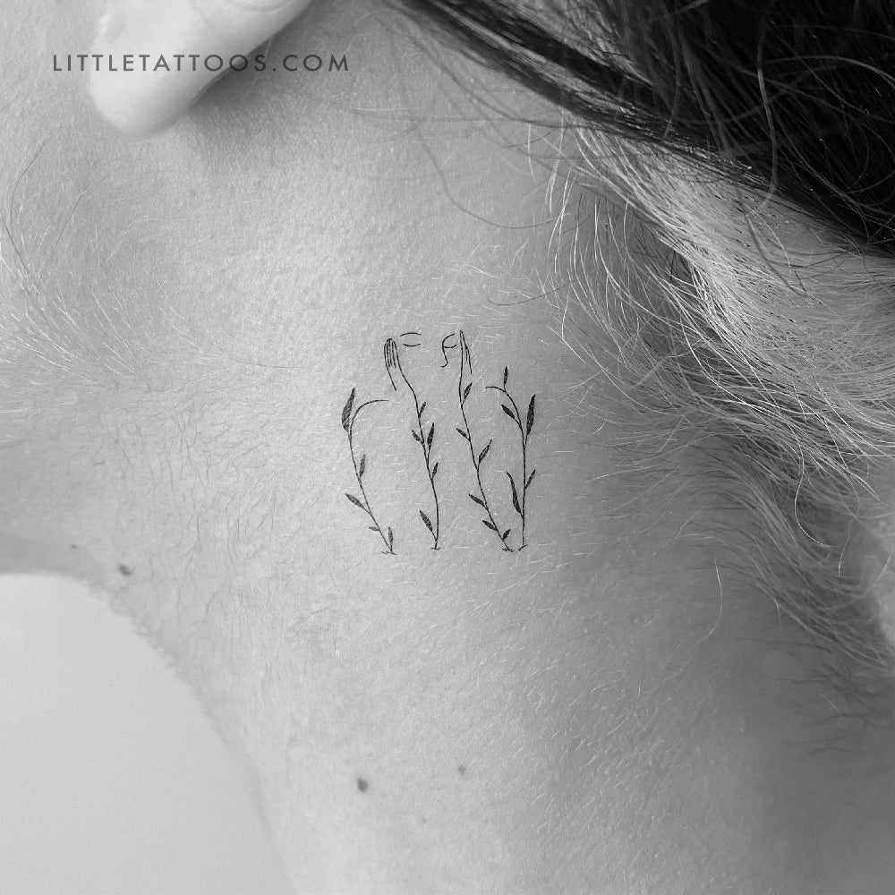 Blossoming Temporary Tattoo - Set of 3