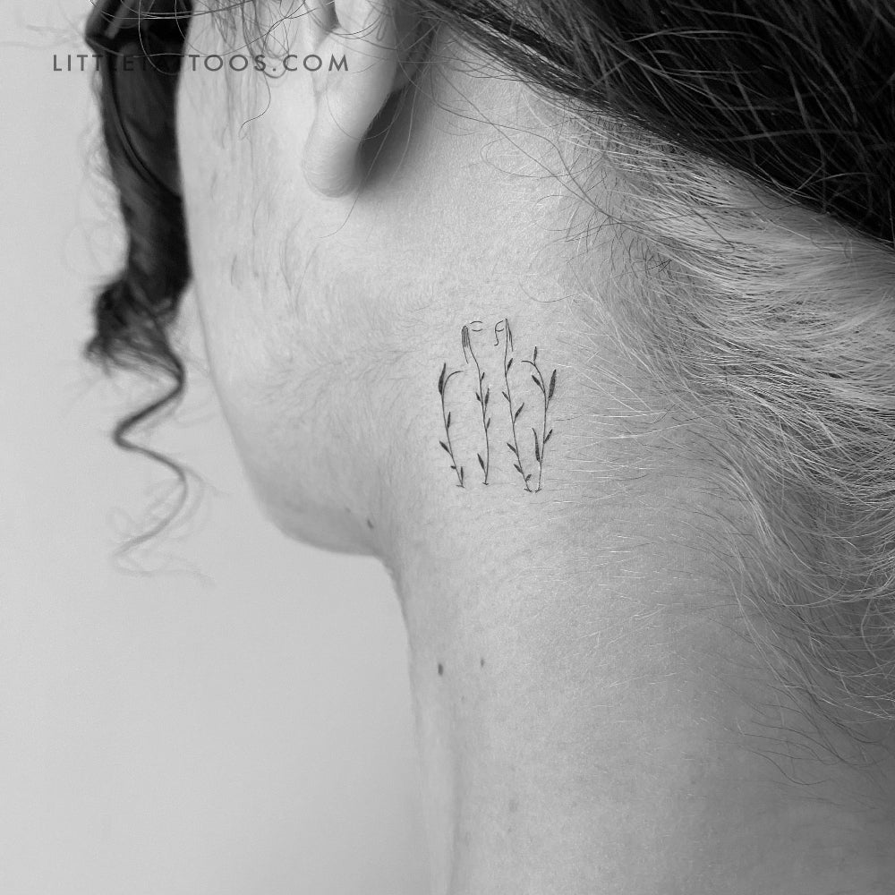 Blossoming Temporary Tattoo - Set of 3