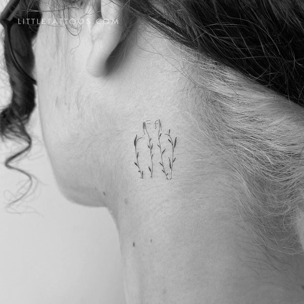 Blossoming Temporary Tattoo - Set of 3