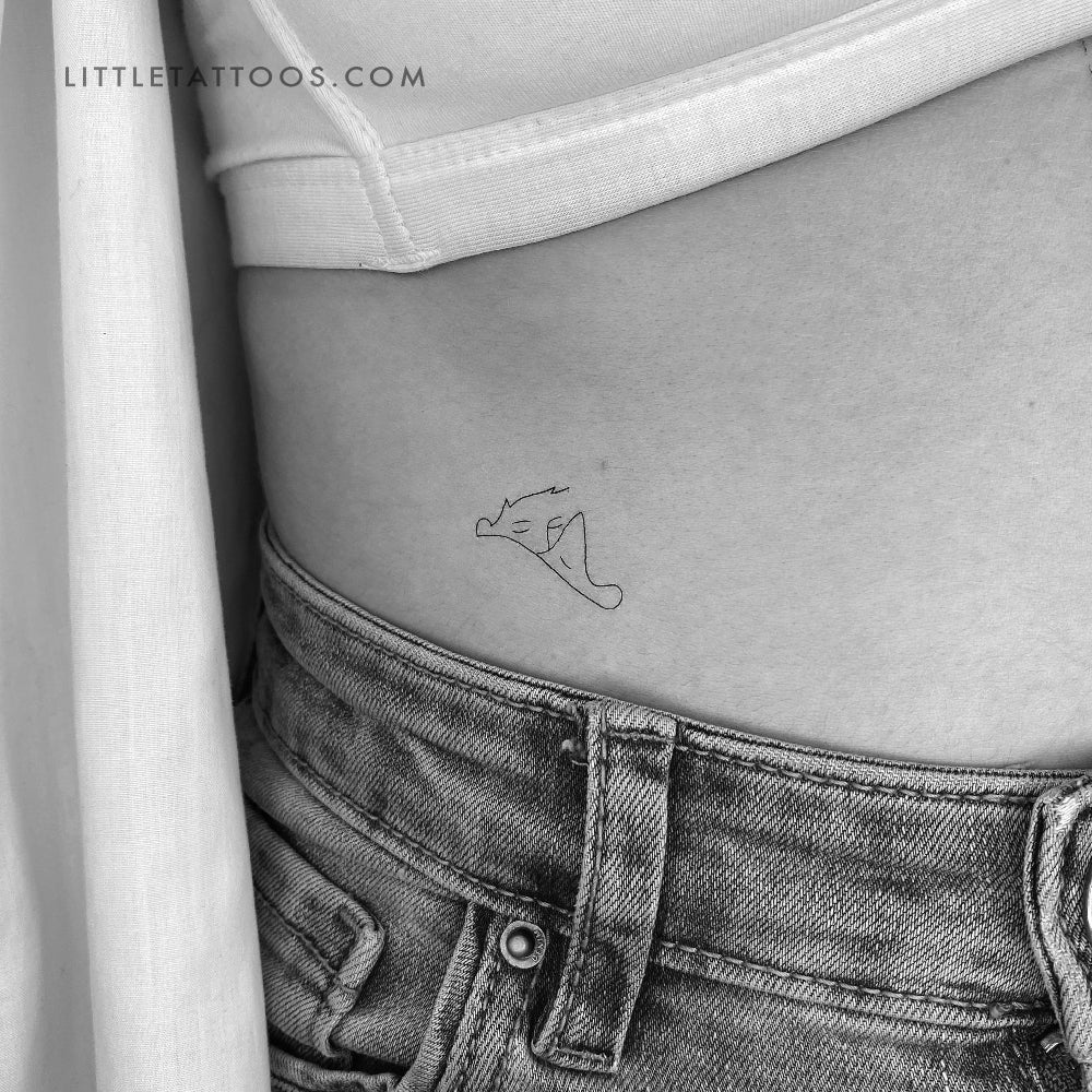 Tatuaje temporal de abrazos - Juego de 3