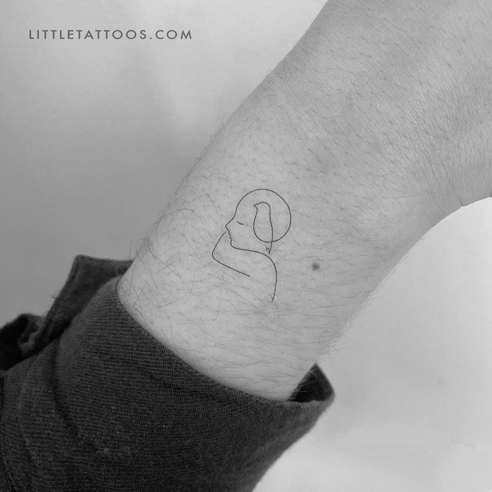 Featherhead Temporary Tattoo - Set of 3