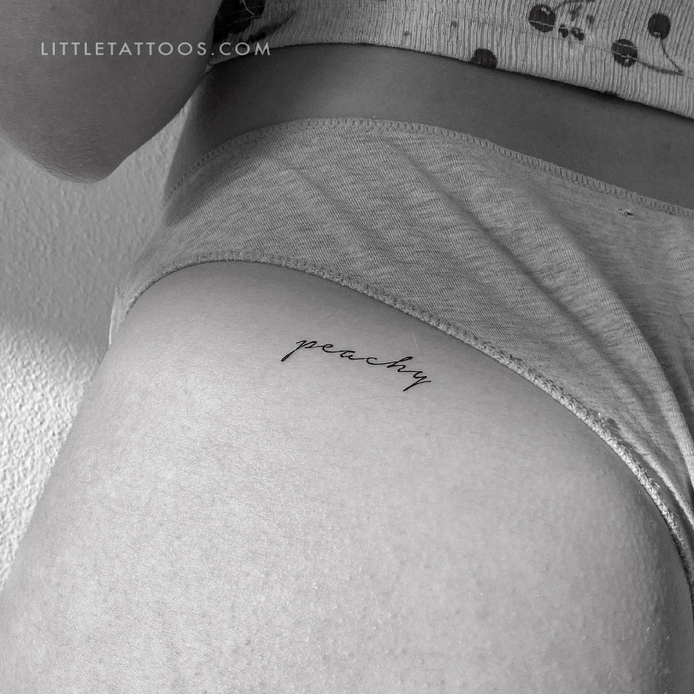 'Peachy' Temporary Tattoo - Set of 3