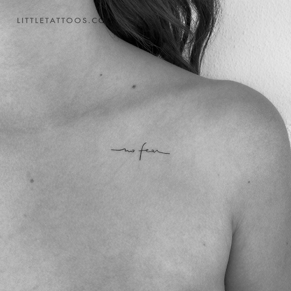 No Fear Temporary Tattoo - Set of 3