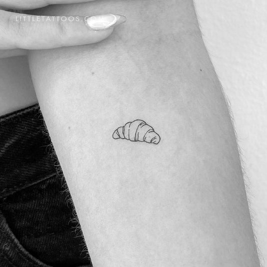 Croissant Temporary Tattoo - Set of 3