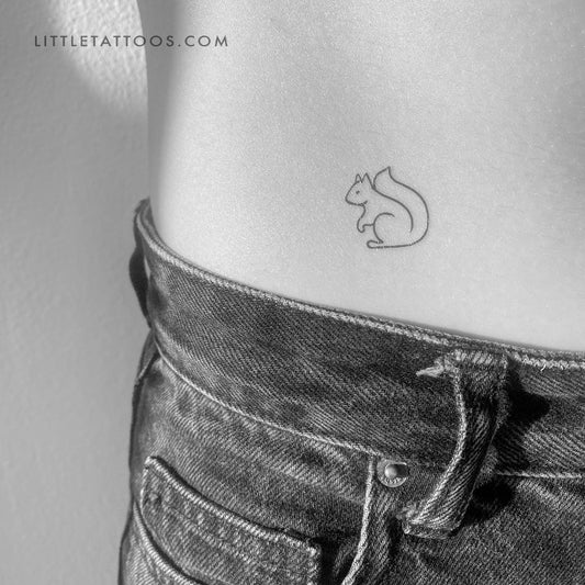 Tatuaje temporal de ardilla - Juego de 3
