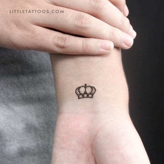 Tatuaje temporal de corona de reina (juego de 3)