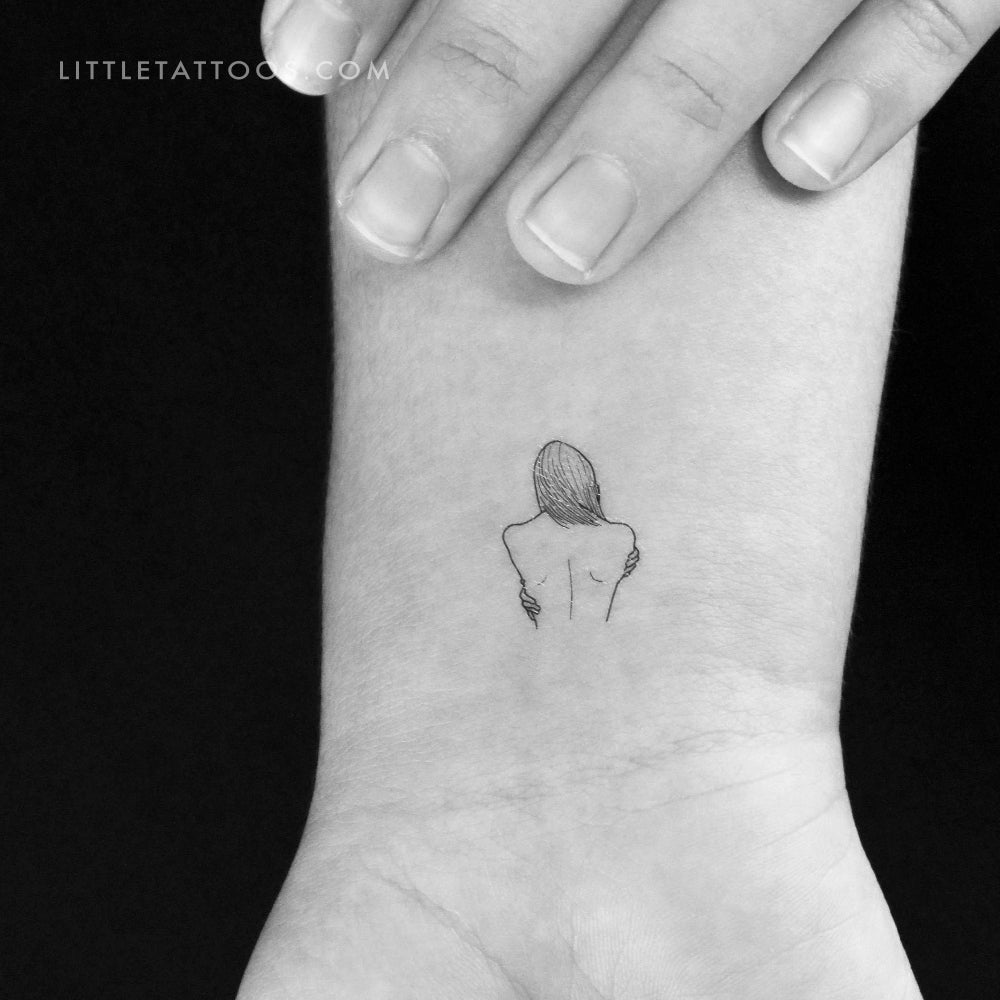 Self Love Woman Temporary Tattoo - Set of 3