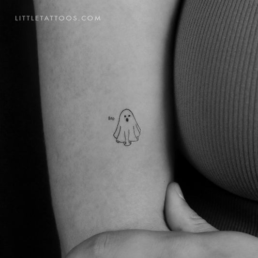 Boo Ghost Temporary Tattoo - Set of 3