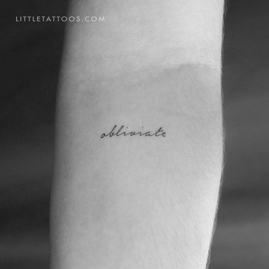 Tatuaje temporal Obliviate - Juego de 3