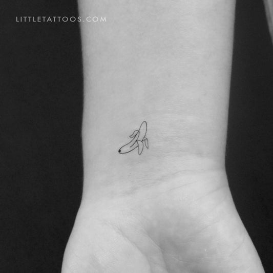 Tatuaje temporal de plátano - Juego de 3