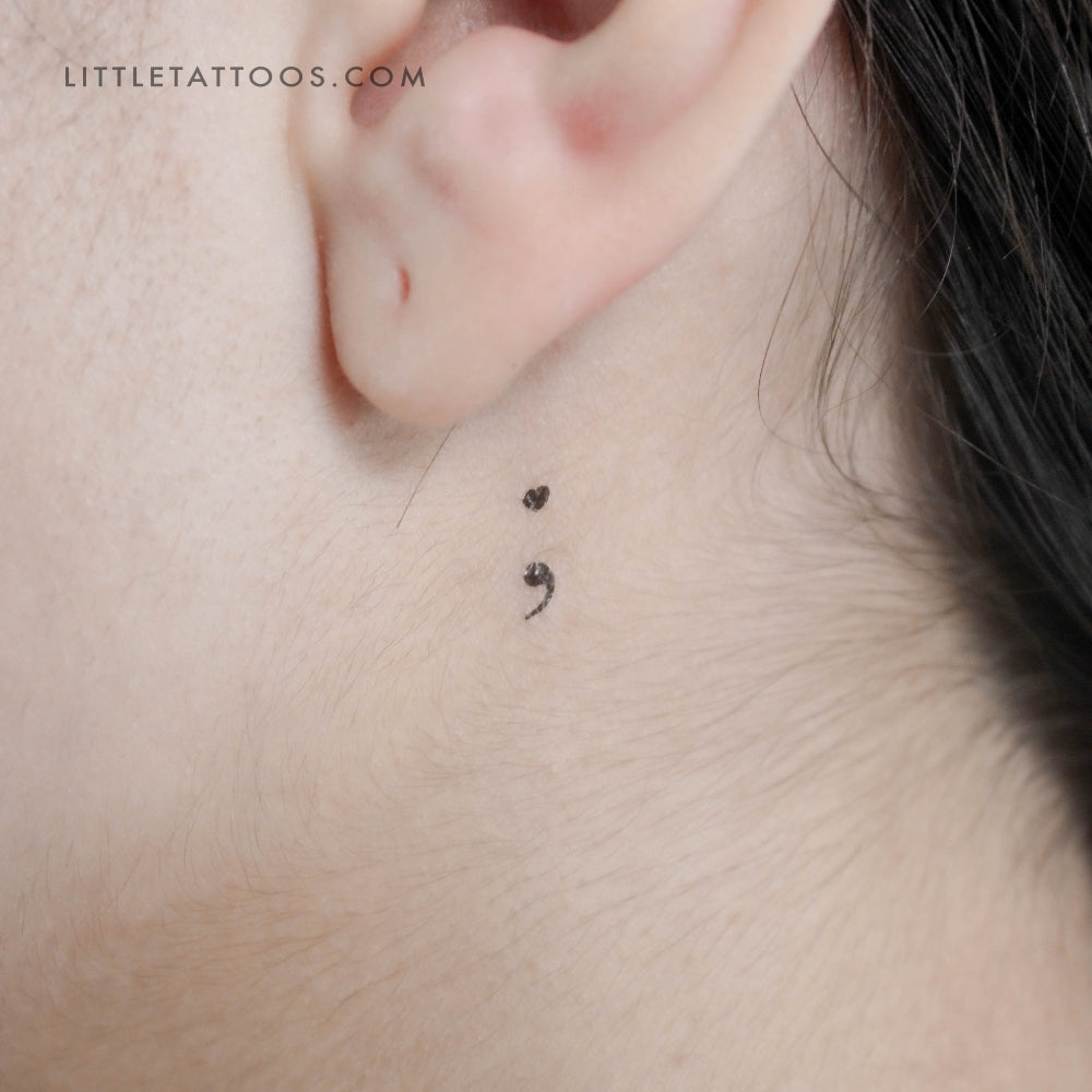 Heart with a Semicolon Tattoo Meaning