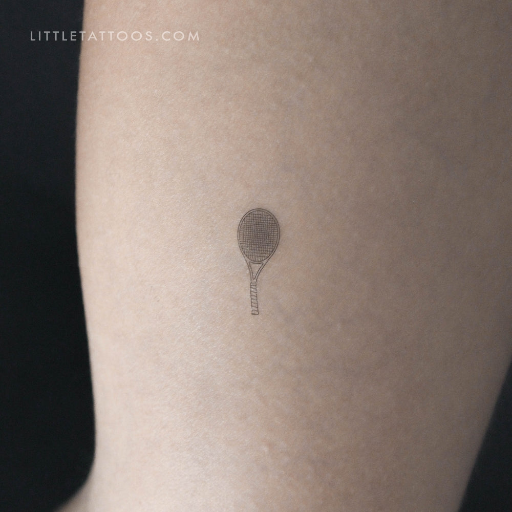 Tatuaje temporal de raqueta de tenis (juego de 3)