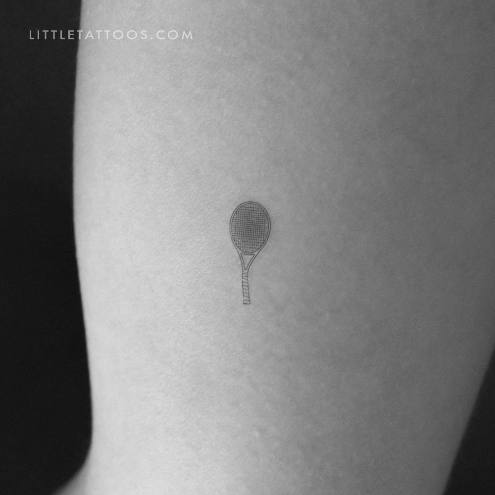Tatuaje temporal de raqueta de tenis (juego de 3)