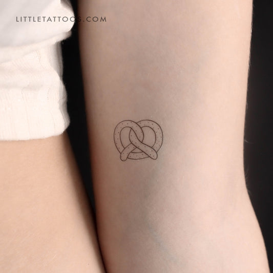Tatuaje temporal de pretzel - Juego de 3