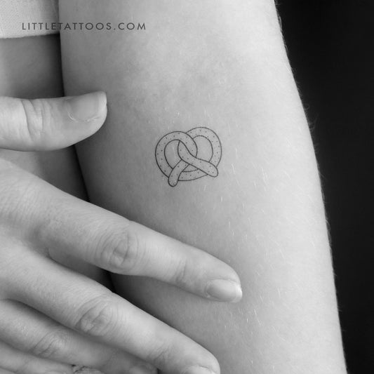 Tatuaje temporal de pretzel - Juego de 3