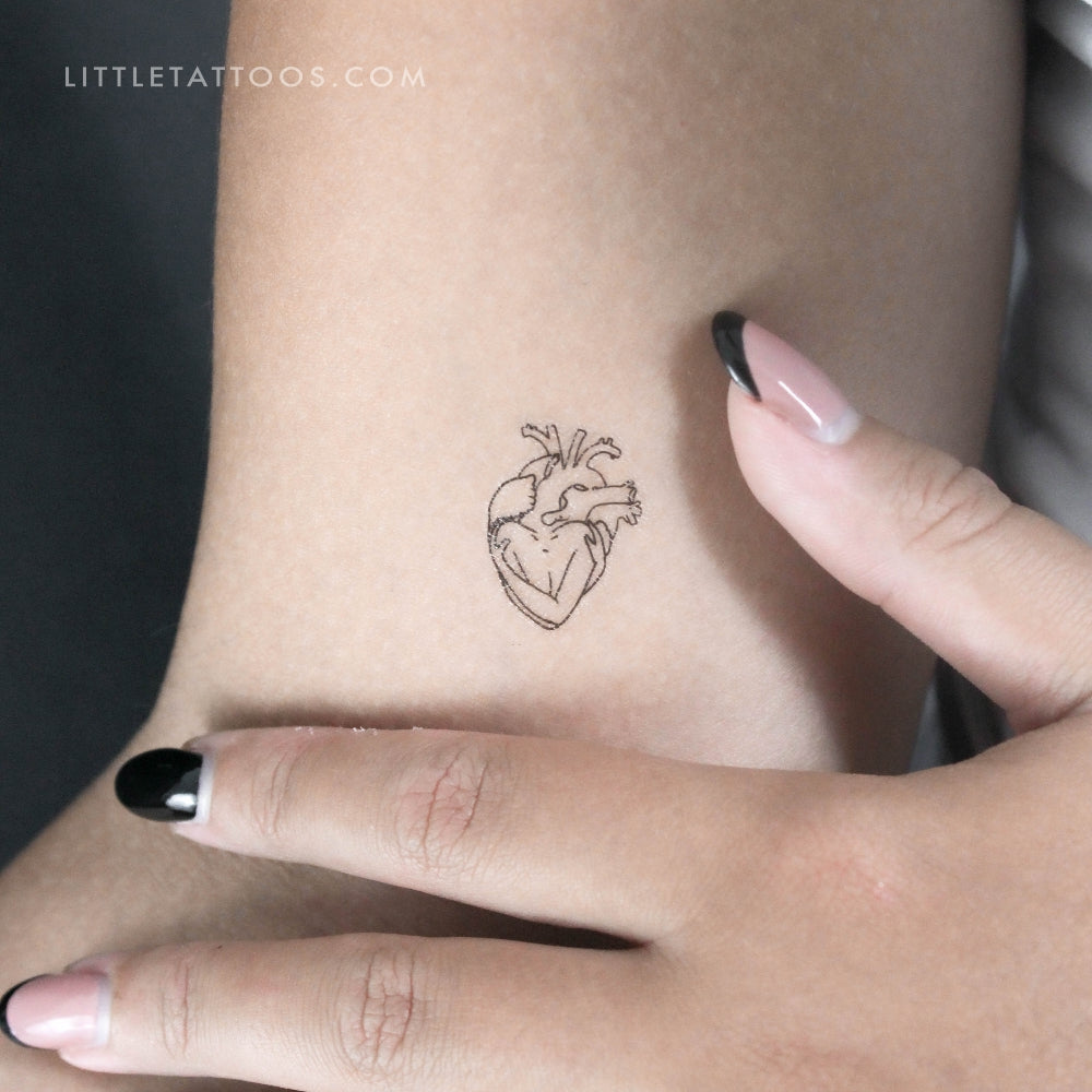 Self-Love Heart Temporary Tattoo - Set of 3