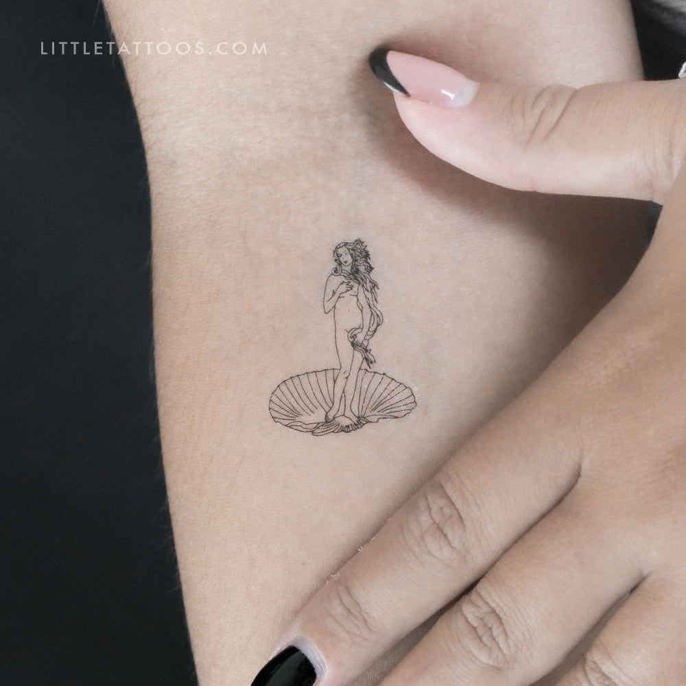Botticelli's Venus Temporary Tattoo - Set of 3
