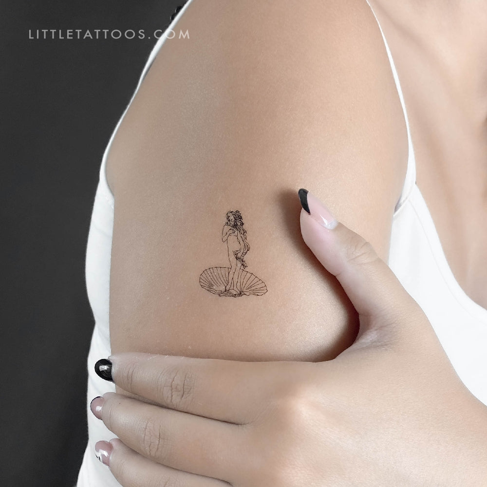 Botticelli's Venus Temporary Tattoo - Set of 3