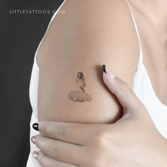 Botticelli's Venus Temporary Tattoo - Set of 3