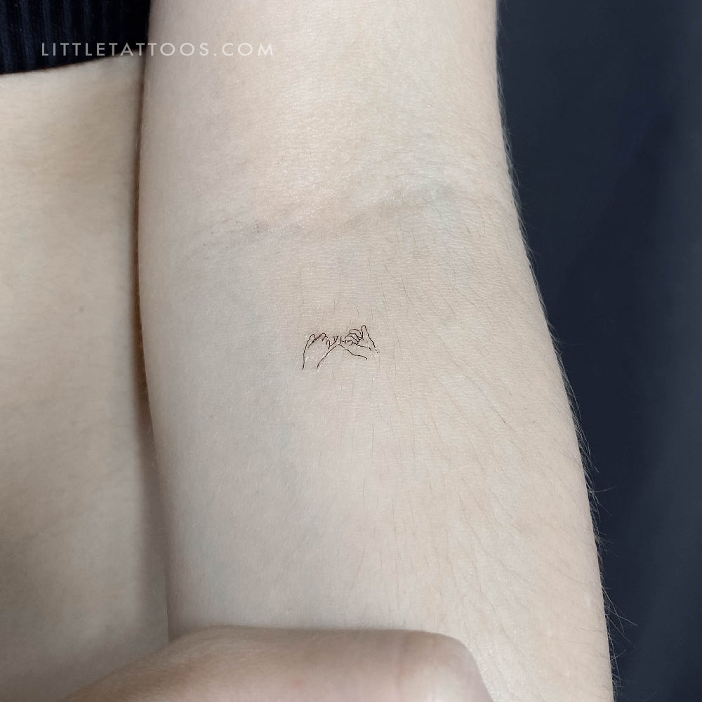 Tatuaje temporal "Promesa de meñique" (juego de 3)